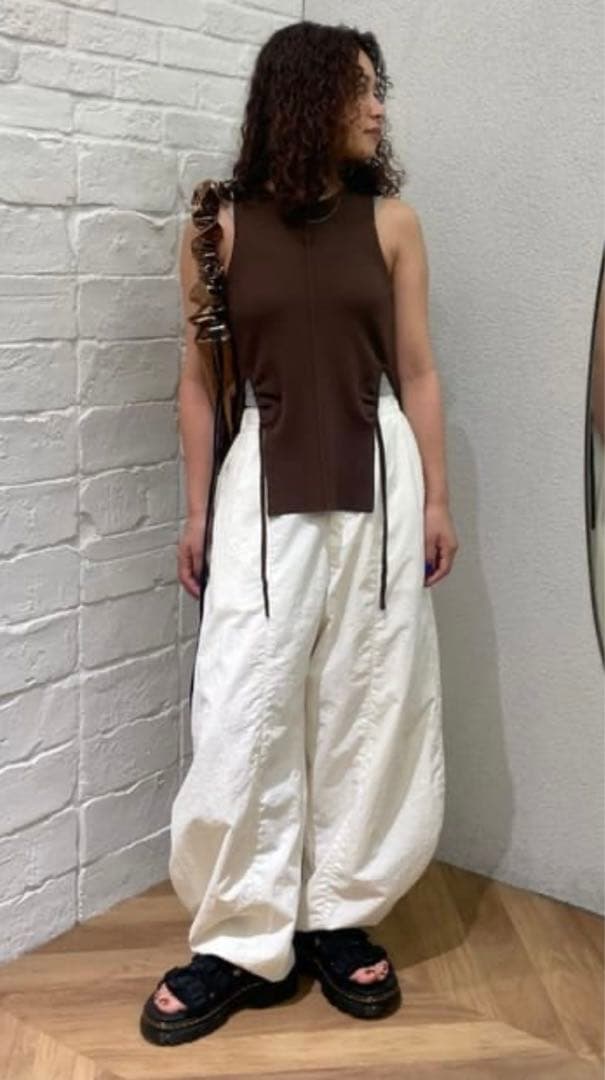 HeRIN.CYE Cocoon hem tafta pants 白