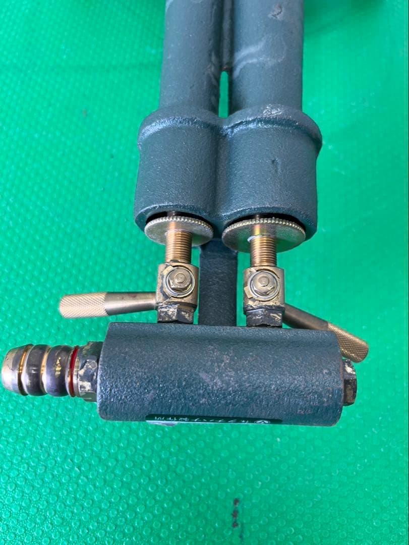 ☆工場整備品☆タチバナ製作所　鋳物コンロ　2連バーナー