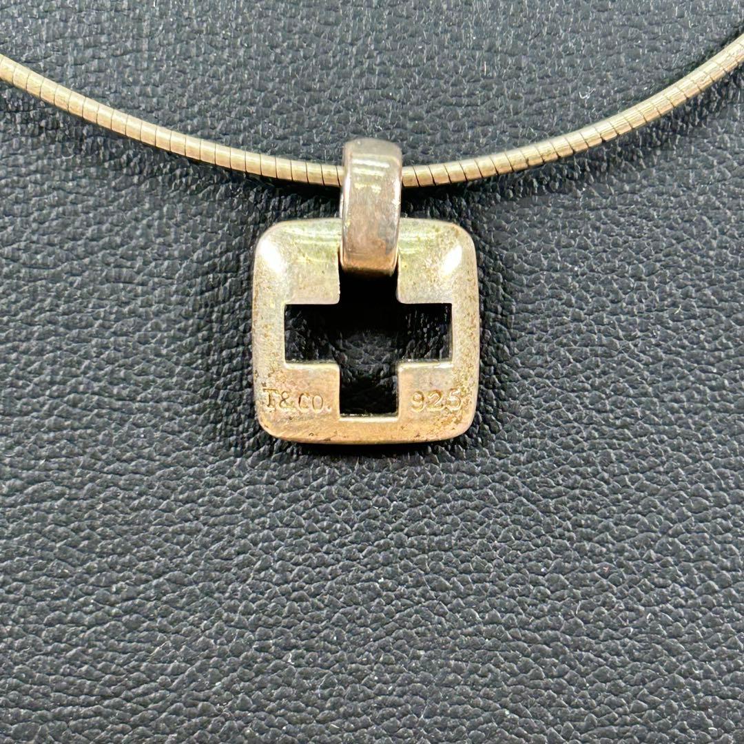 ティファニー シルバーネックレス チョーカー クロス SV925 B262