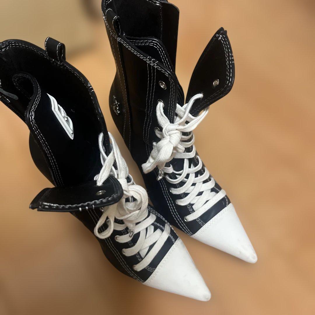 YELLO イエロ レースアップショートブーツ