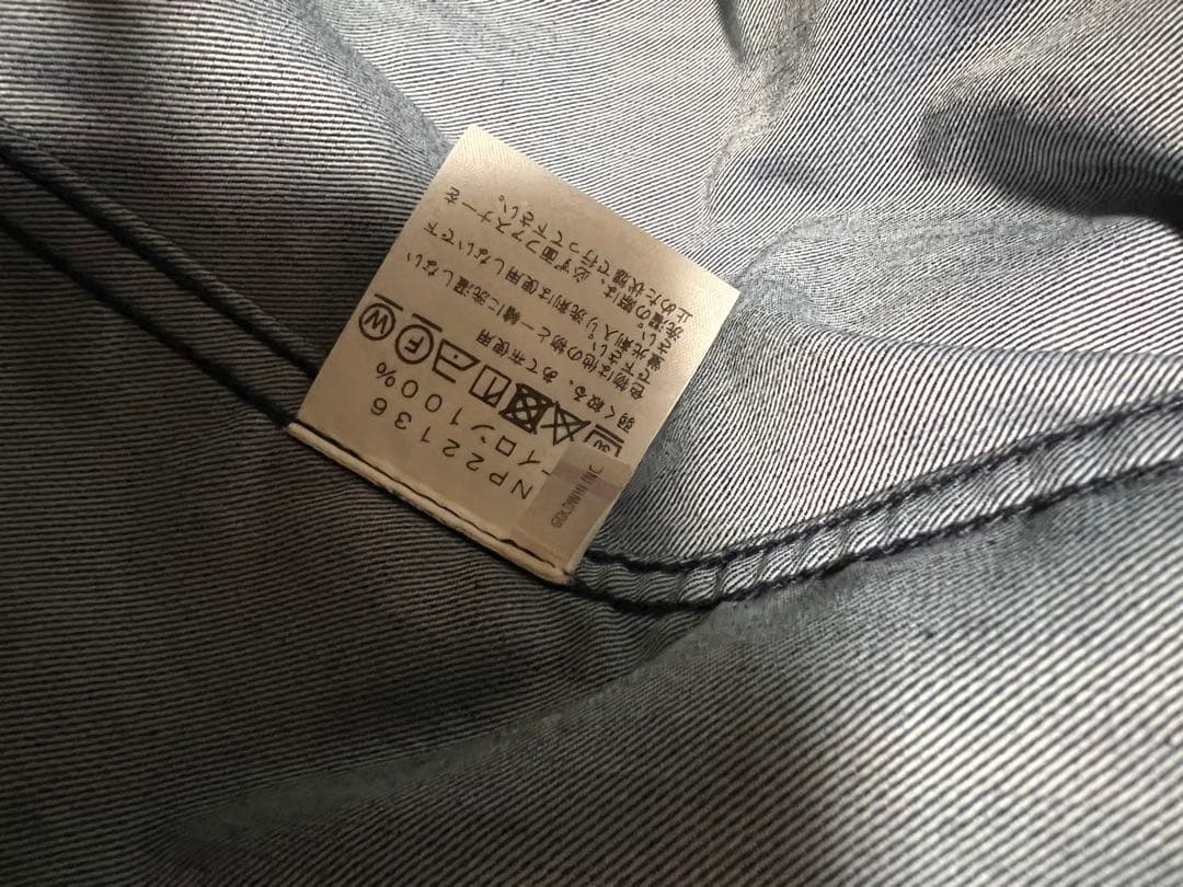 ノースフェイス　ナイロンデニムコンパクトジャケット　Lサイズ