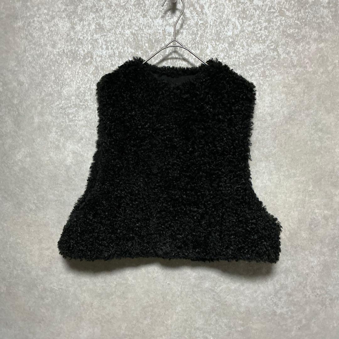 【美品】　HYKE　FAUX SHEARLING CROPPED VEST