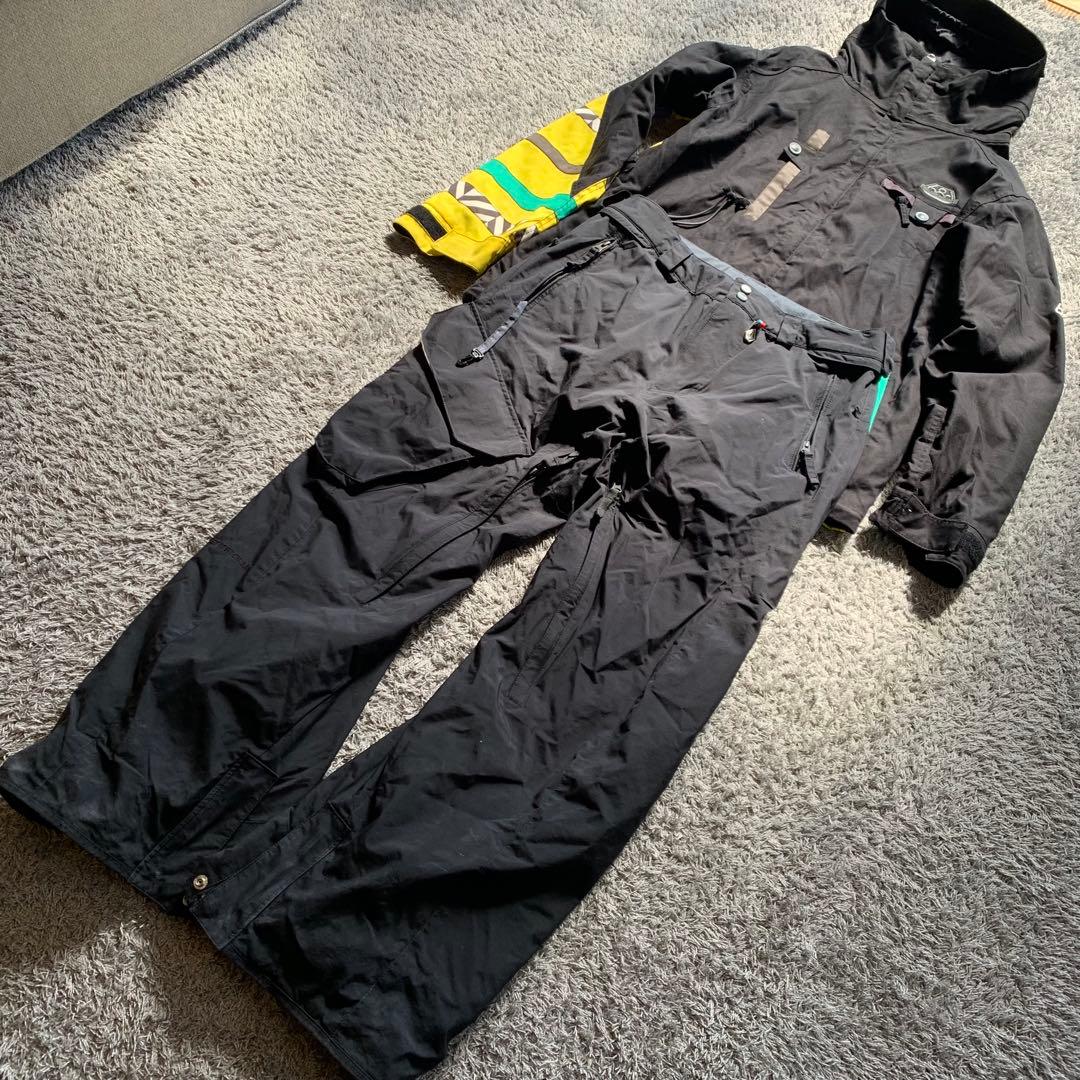 【即日発送】スノーボードウェア ブラック/イエロー/パープル