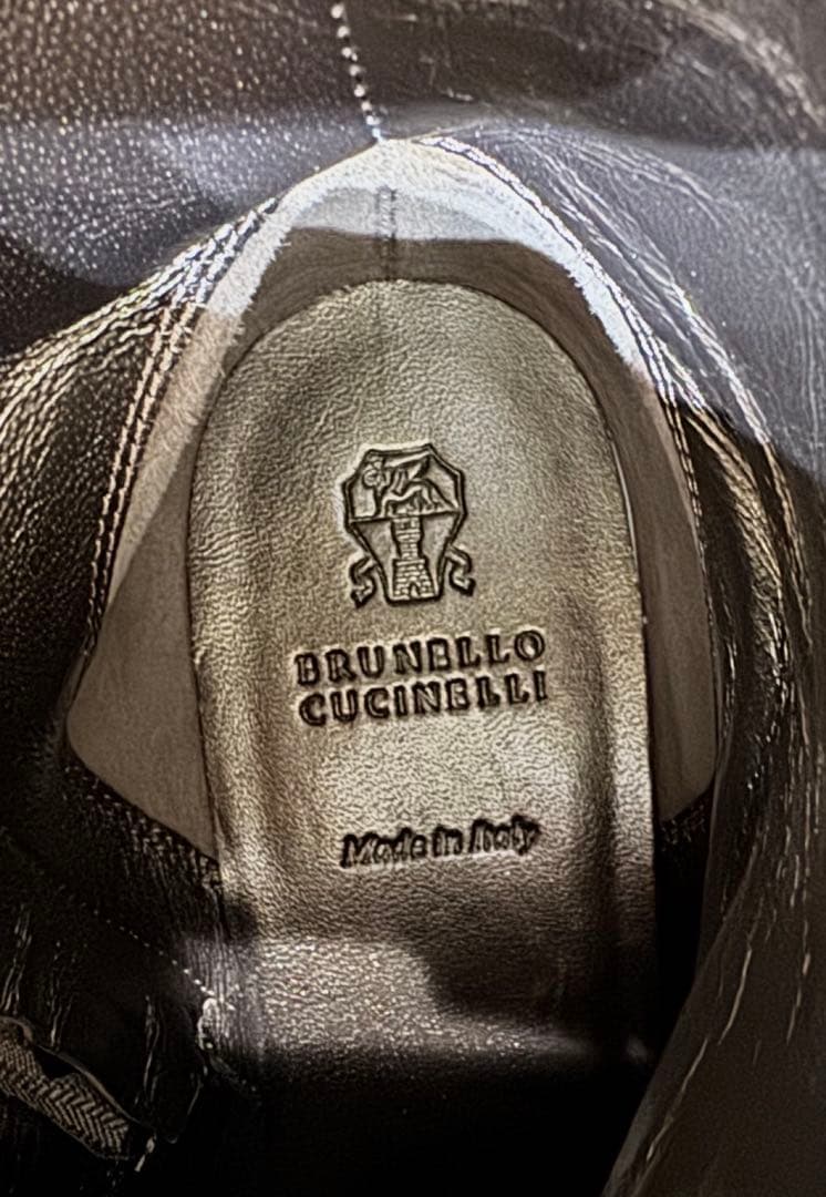 【美品】ブルネロクチネリ Brunello Cucinelli ブーツ レザー
