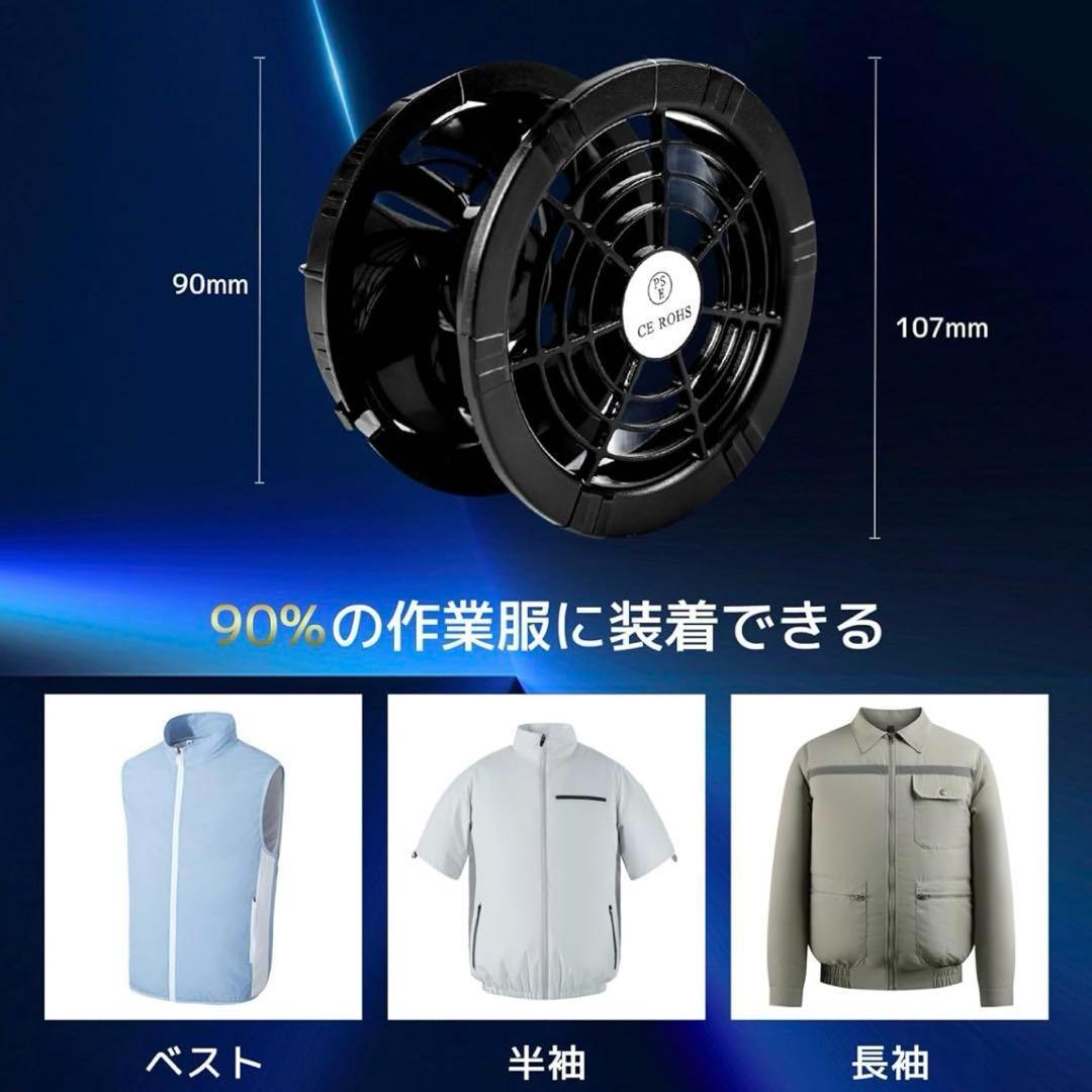 ファンバッテリーセット 40V/30000mAh 空調作業服 PSE認証済