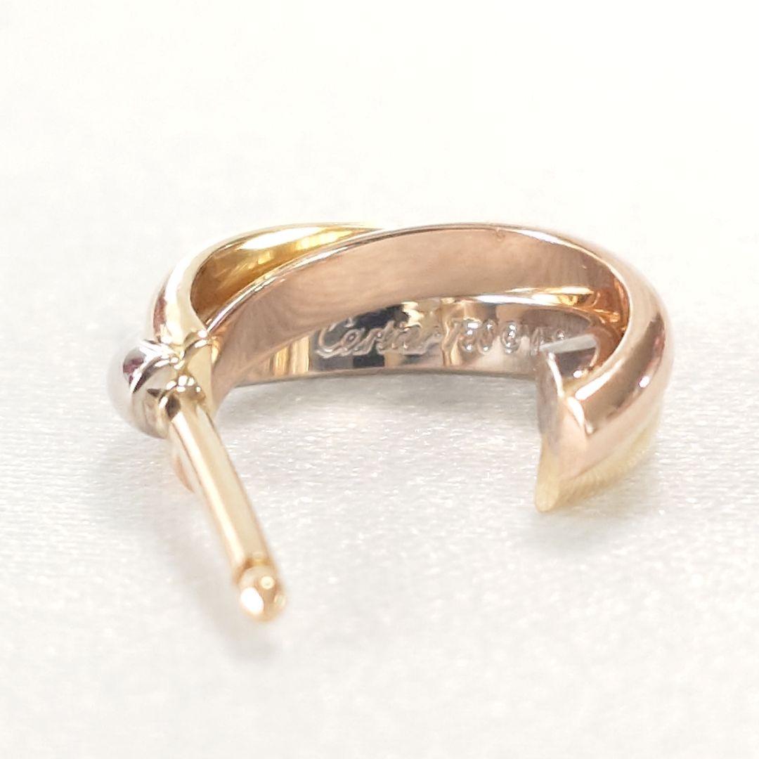 【新品仕上げ済】カルティエ トリニティ フープピアス 片耳用 5866