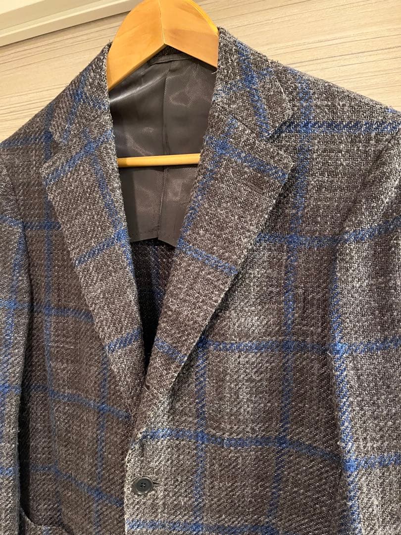ビームスエフ　ジャケット　チェック柄　46