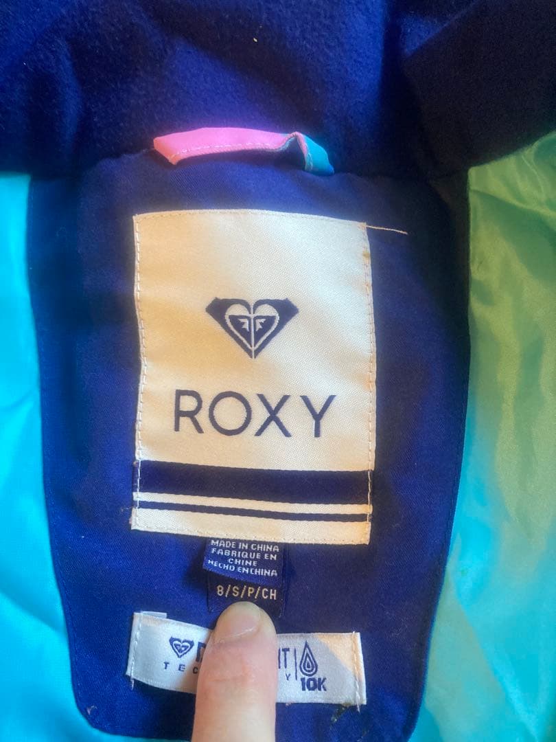 専用ROXY スキーウェア 130 スノボ 上下　腰履きパンツ ピンク系 キッズ