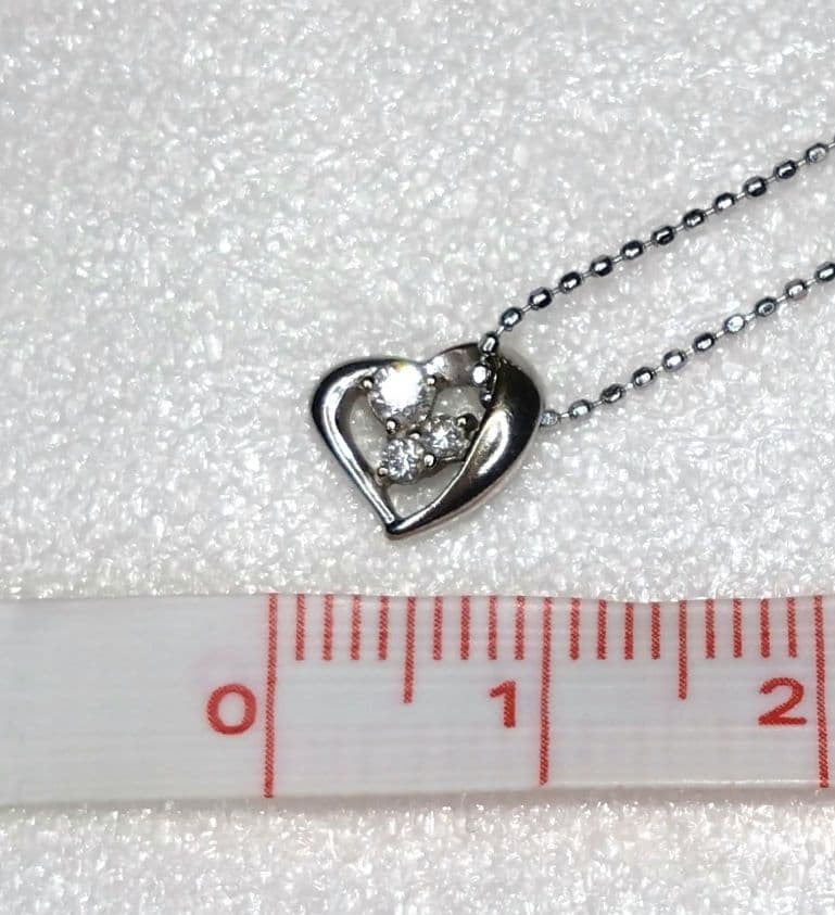 MK商品 4°C K18WG ダイヤモンドネックレス