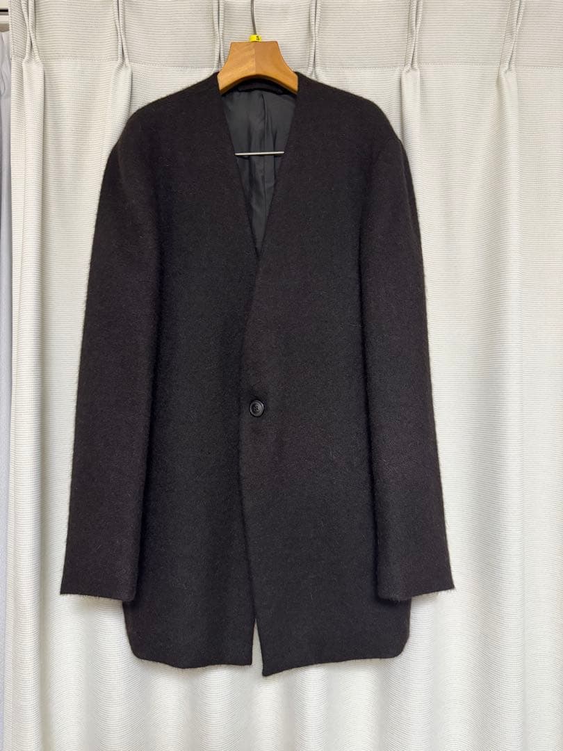 美品★Text alpaca NO COLLAR JACKET 2ジャケット