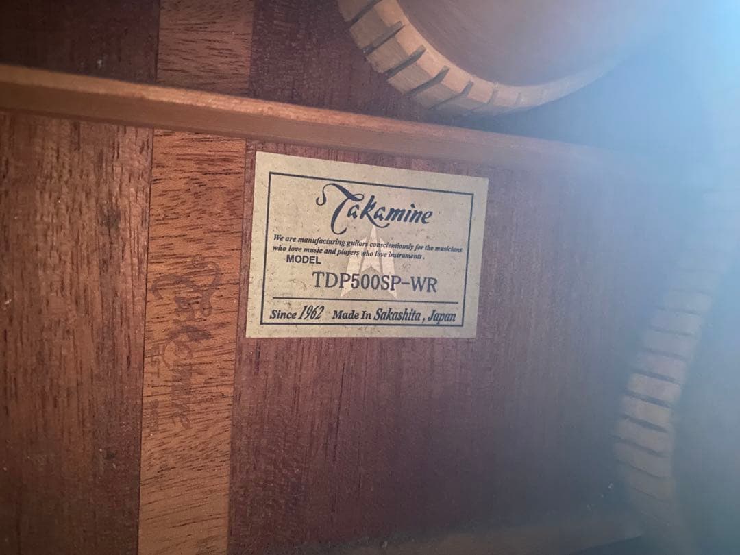Takamine TDP500SP-WR エレアコ 純正ソフトケース付
