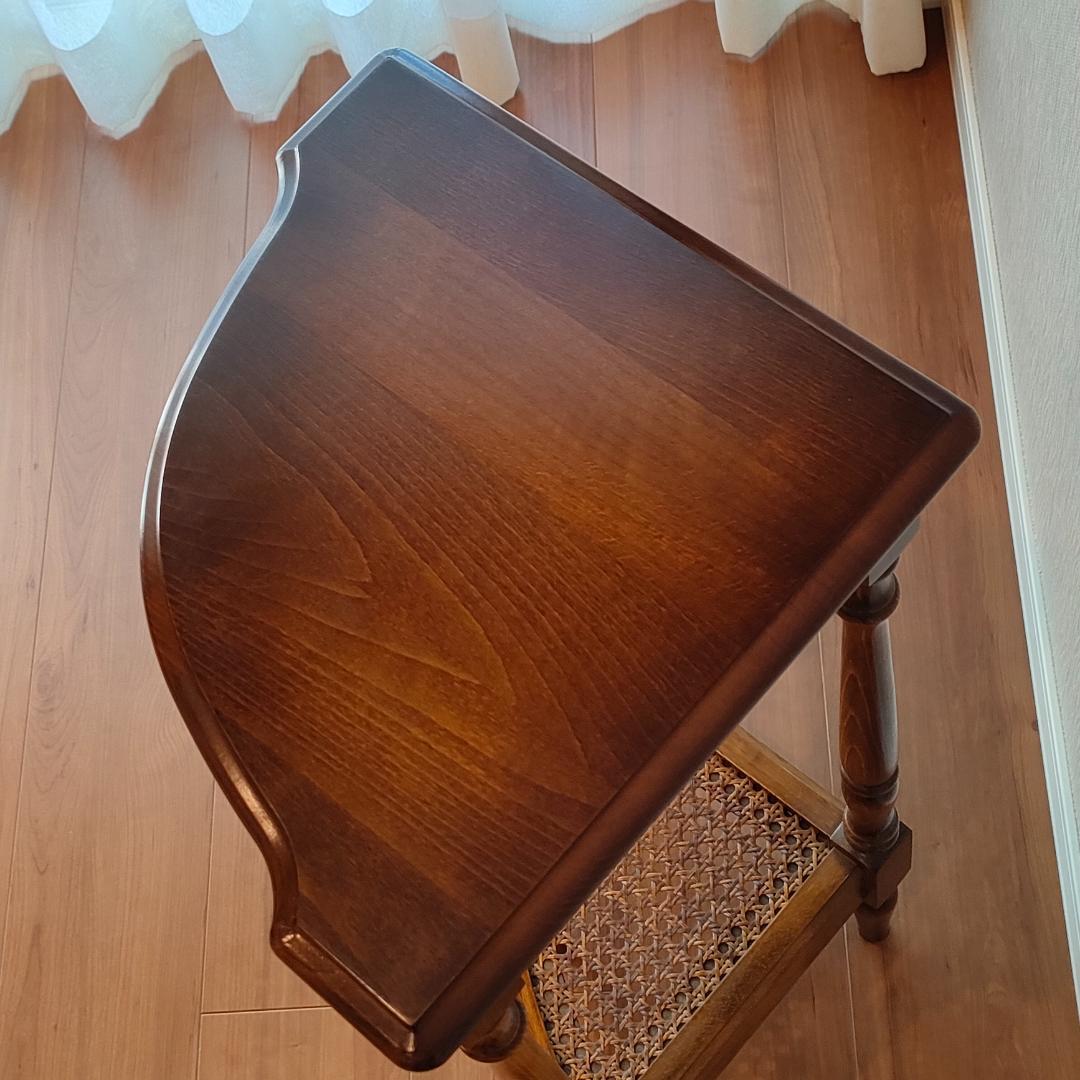 〈美品〉カリモク　コーナーラック　コロニアル　フラワースタンド