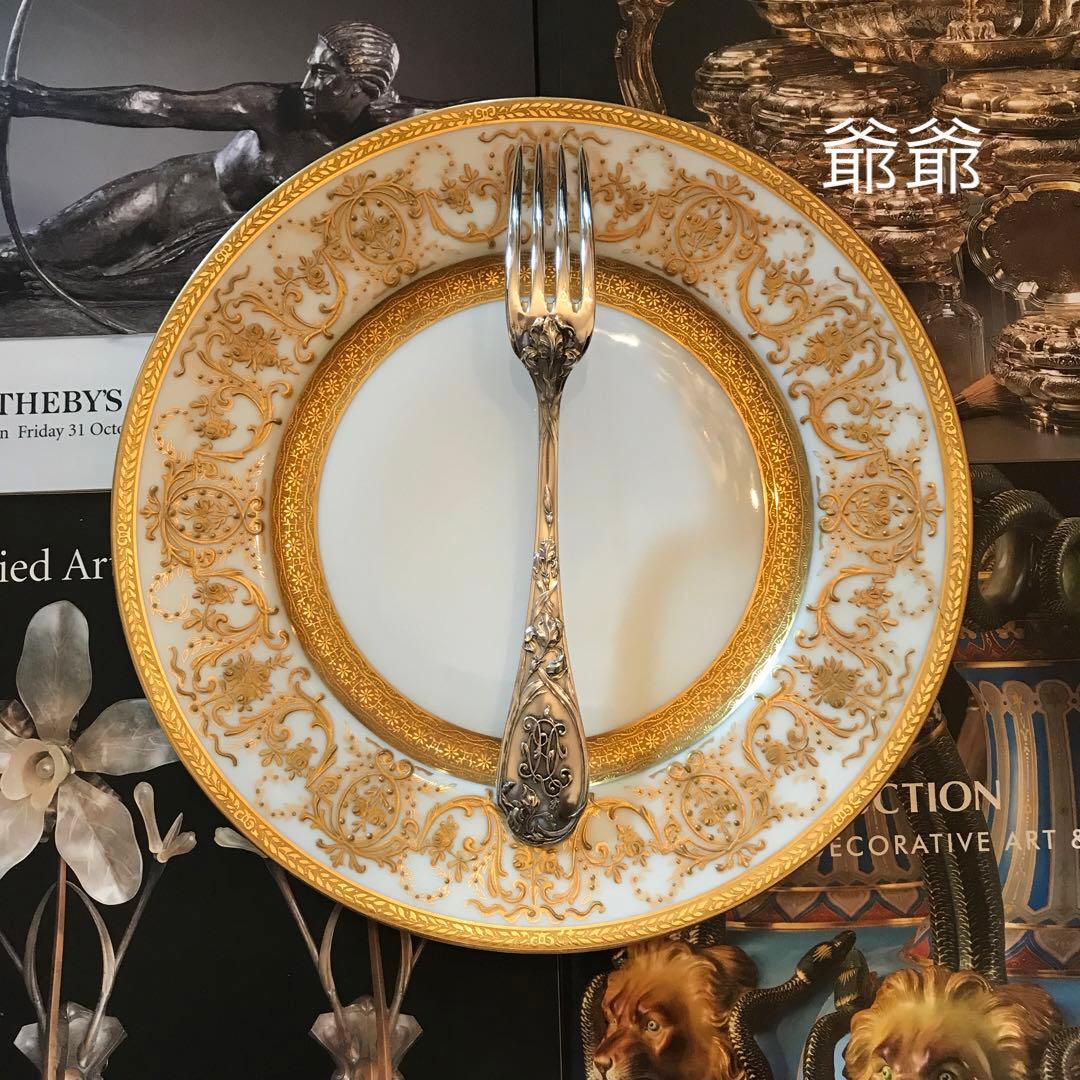 Puiforcat ピュイフォルカ／「アイリス」純銀製 フォーク１本