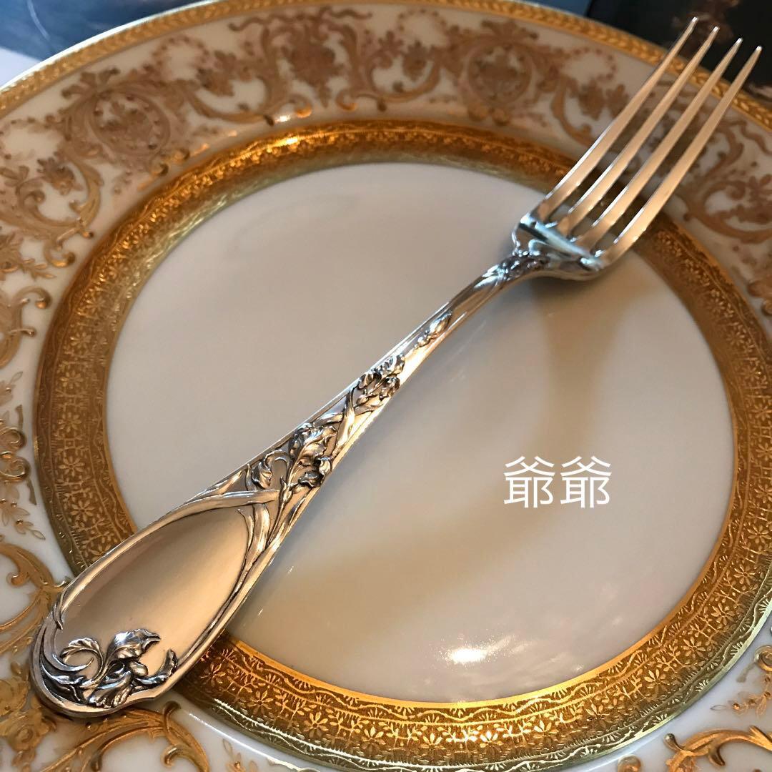 Puiforcat ピュイフォルカ／「アイリス」純銀製 フォーク１本