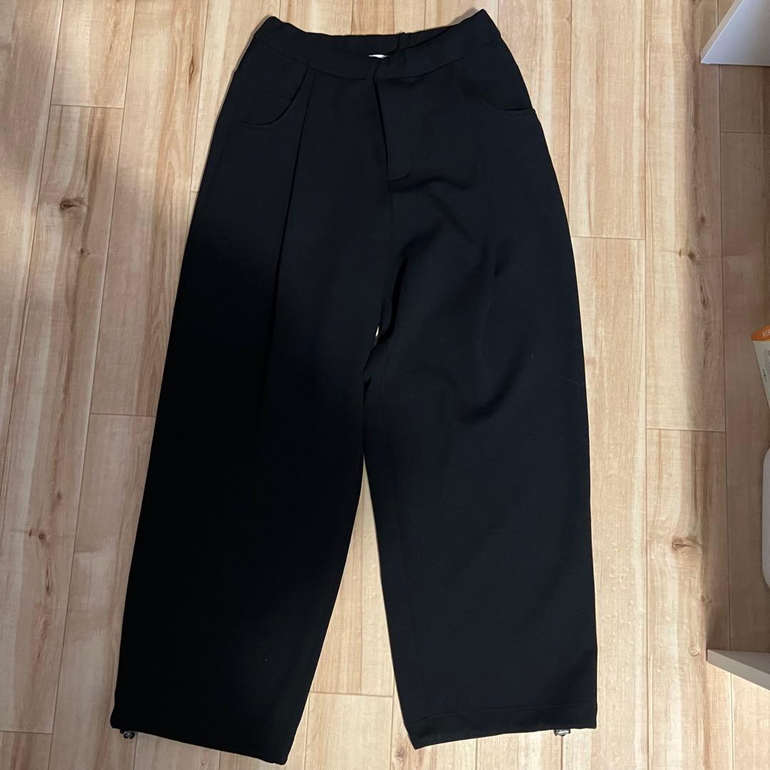 NEONSIGN Wide tech slacks \"BLACK\" o別注 44