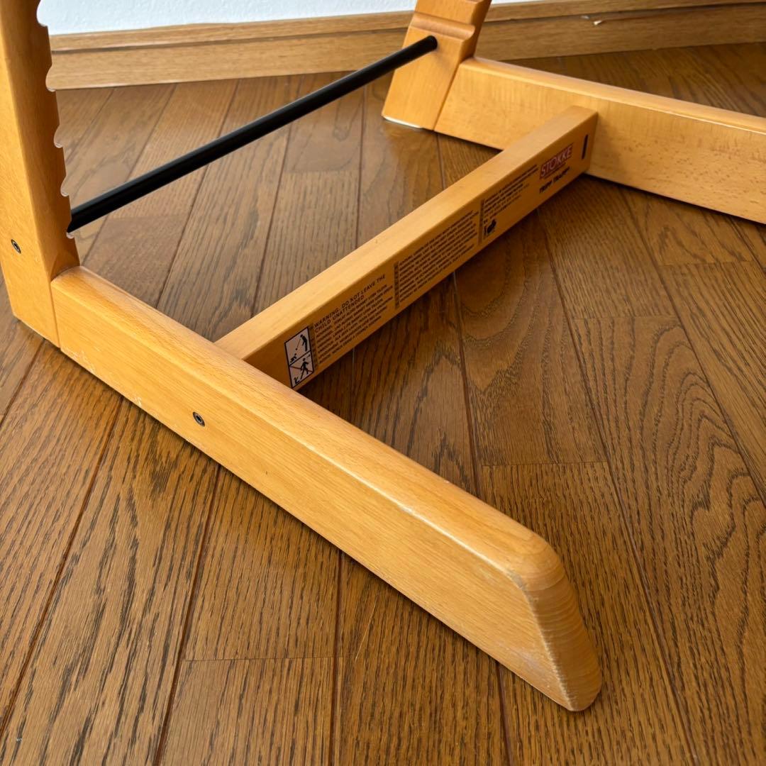 ストッケ　トリップ トラップ　ベビーチェア+ベビーセット　ナチュラル　S/N3②