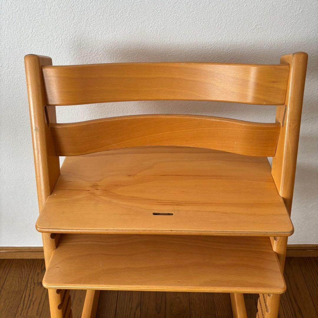 ストッケ　トリップ トラップ　ベビーチェア+ベビーセット　ナチュラル　S/N3②