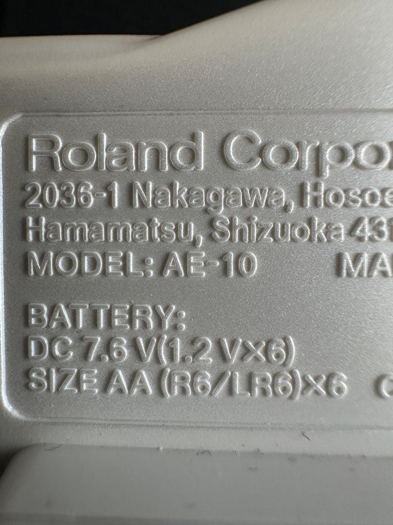 AE-10 ローランド エアロフォン ガイド本付