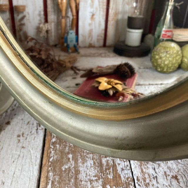 イタリア ヴィンテージ*ロココ調 スタンドミラー*伊製 ヨーロピアン 置き鏡