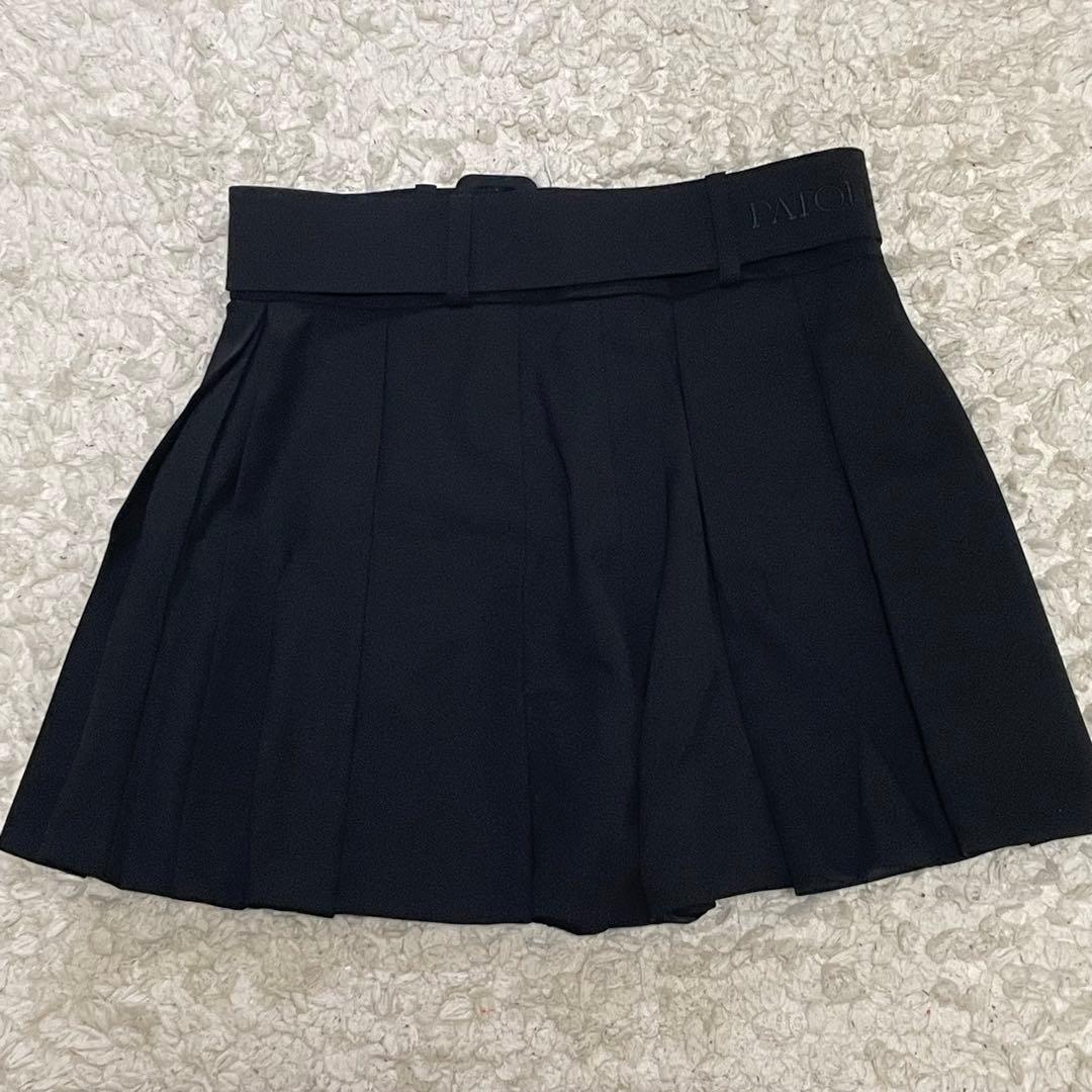 【美品】PATOU ウールプリーツショートパンツ
