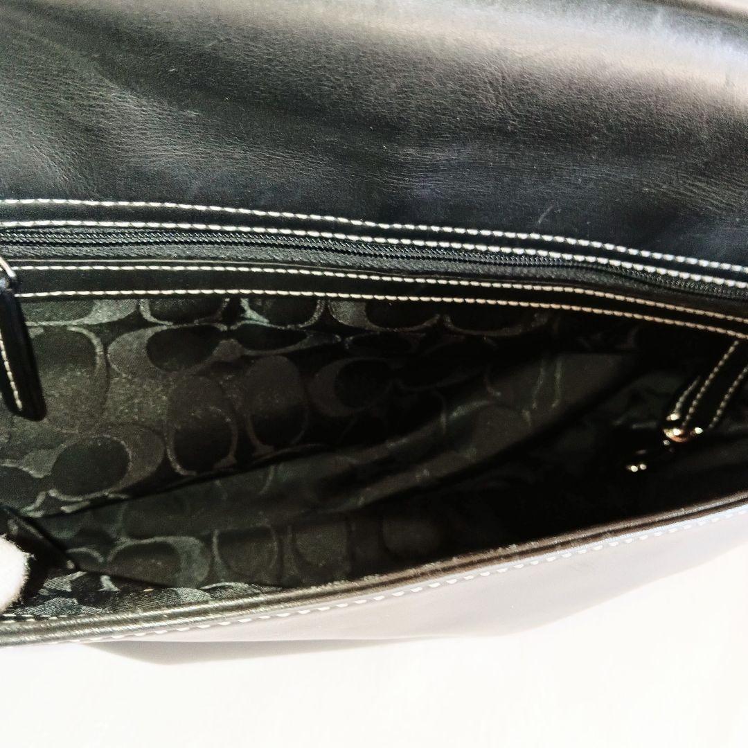 良品 コーチ 2way レザー ショルダー ハンドバッグ 鞄 レディース メンズ