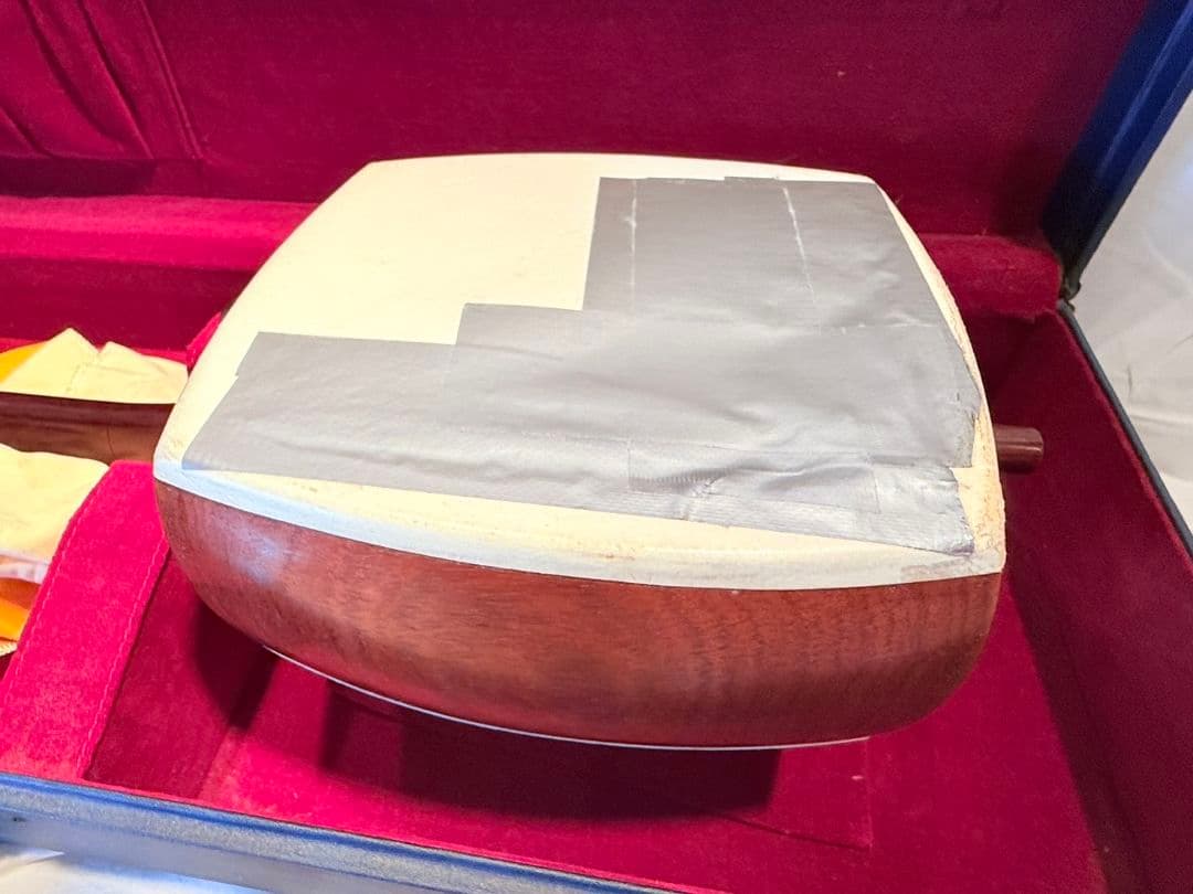 三味線　和楽器　細棹　長唄　撥　ハードケース　付属