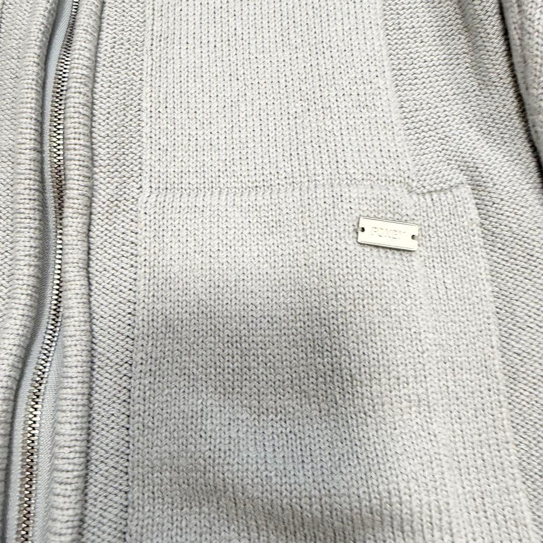 【美品】フォクシー リリーパーカー コットン カーディガン フーディー　38