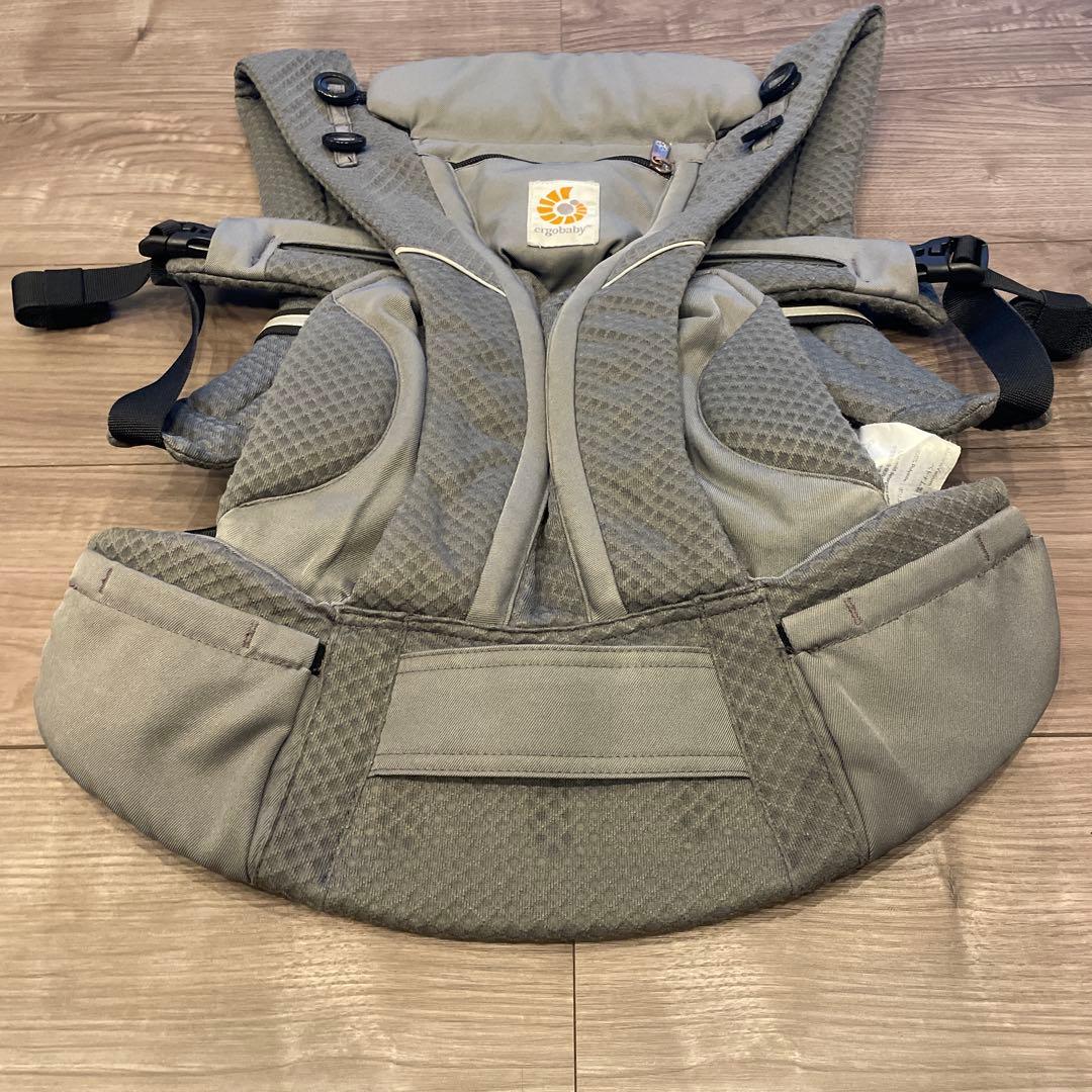 【エルゴベビー 】グレー 抱っこ紐 収納ポーチ付き➕収納バッグ付き