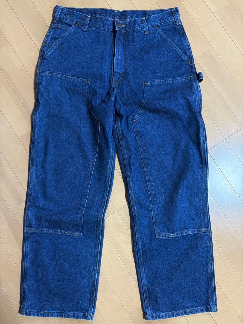 carharrt ダブルニー デニム ルーズオリジナル　w36 L32 メキシコ