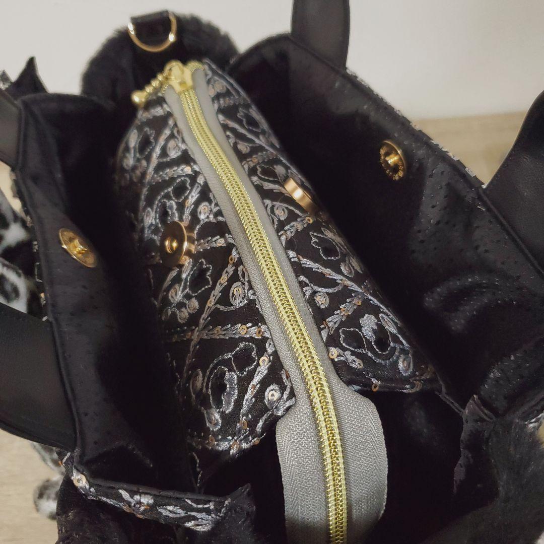 テ*ん様 ハンドメイド 3rooms バッグ M コヤンイサムチョン マンドゥ