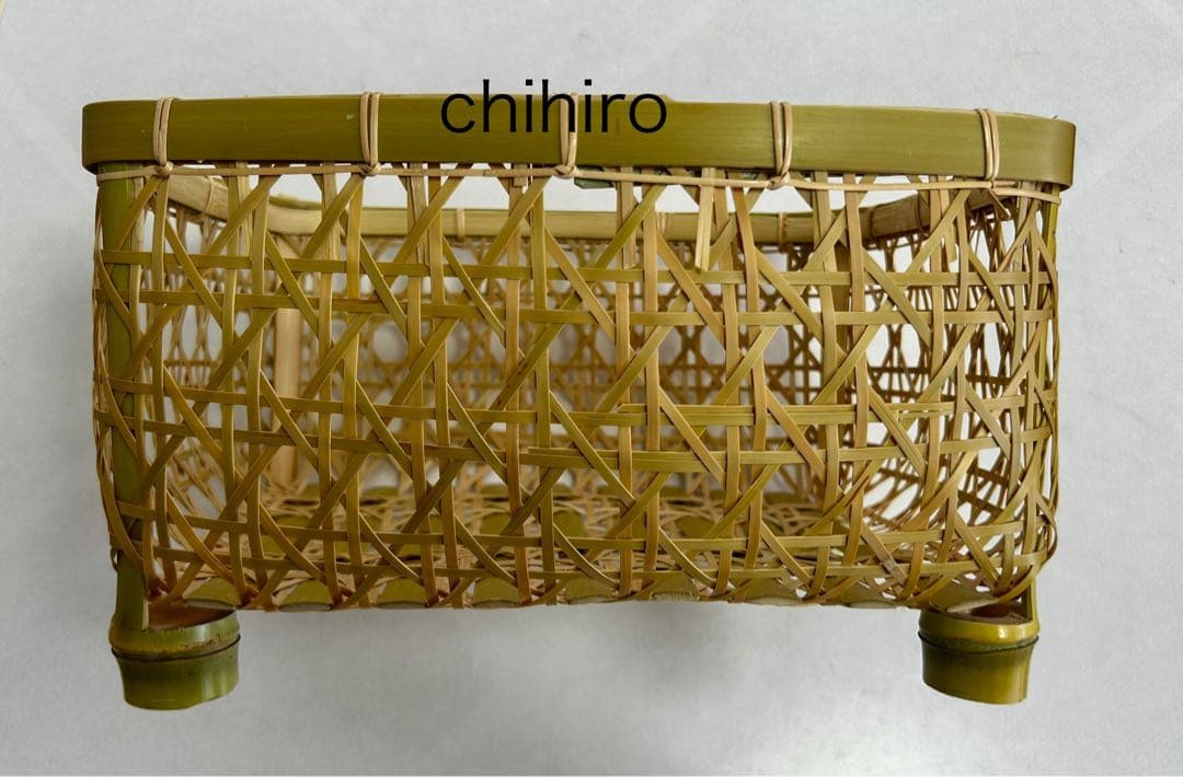 水切り竹かご 椀かご（新品未使用）直径横約31.5 縦約28..5 高約17.5