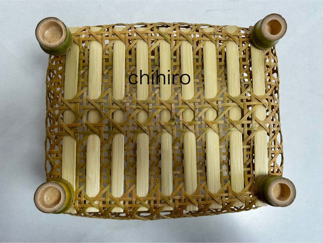 水切り竹かご 椀かご（新品未使用）直径横約31.5 縦約28..5 高約17.5