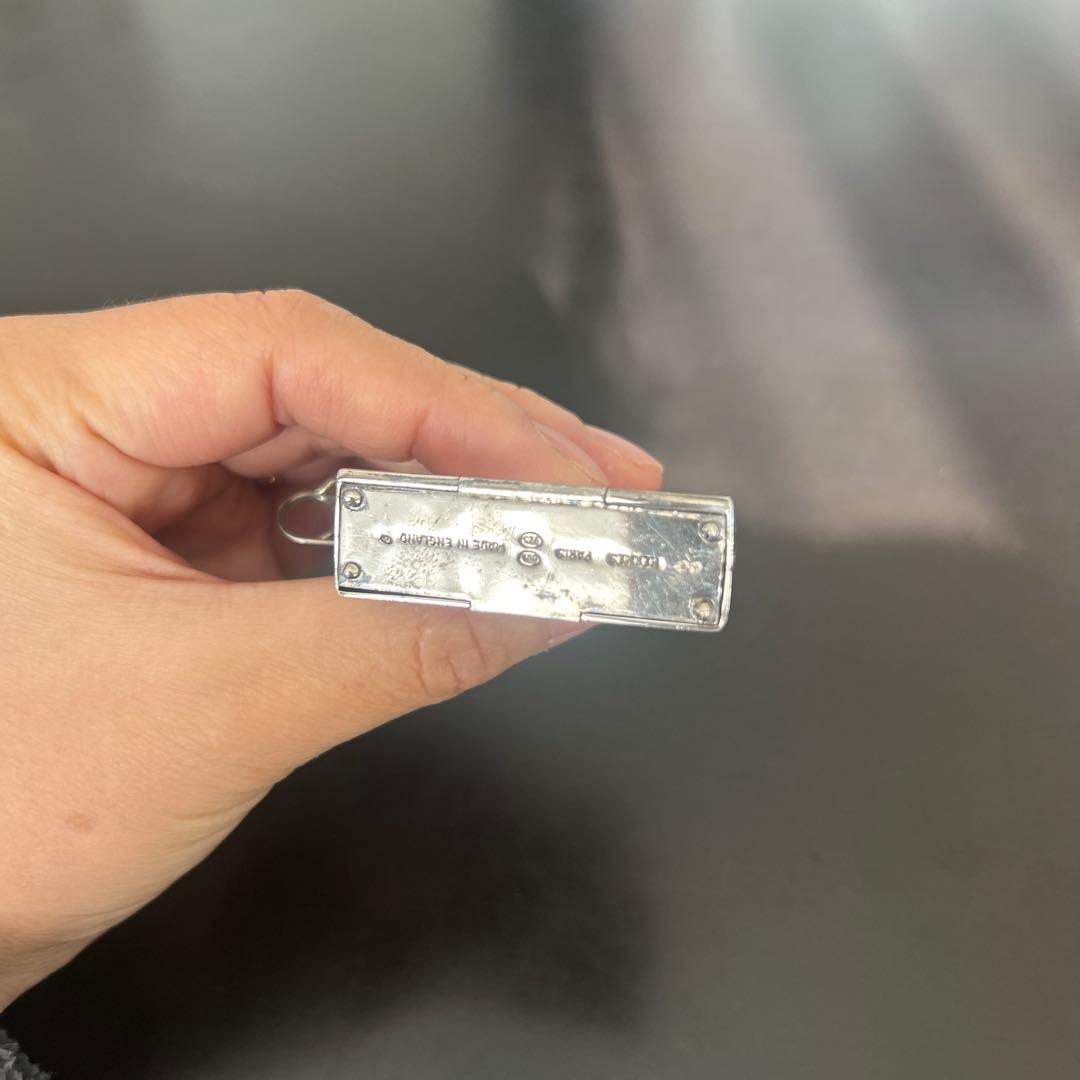 エルメス　ヴィンテージ　ボリード　ピルケース　ブローチ　シルバー