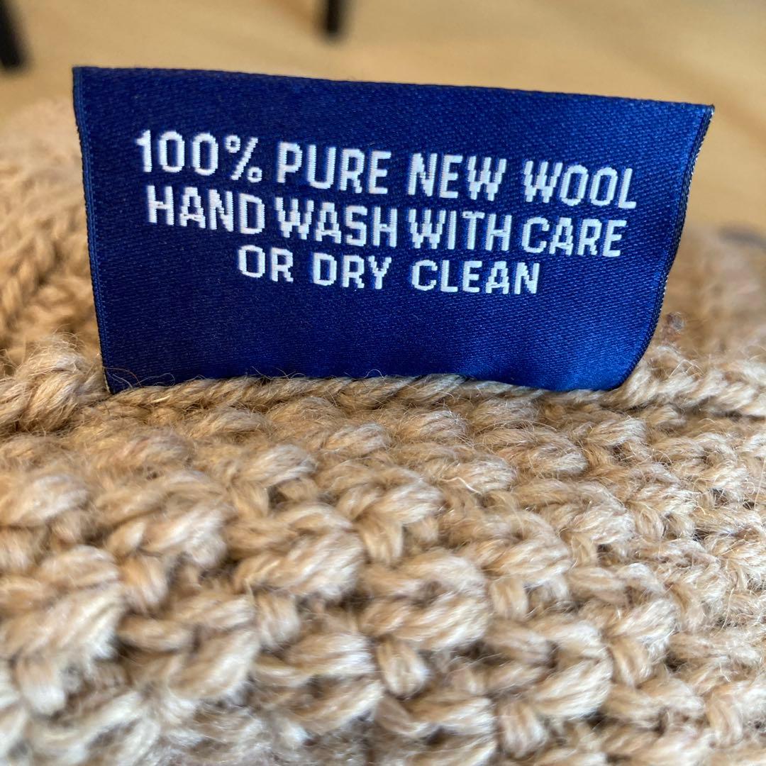 【引越しのため2月まで】Guernsey woollensケーブルニットセーター