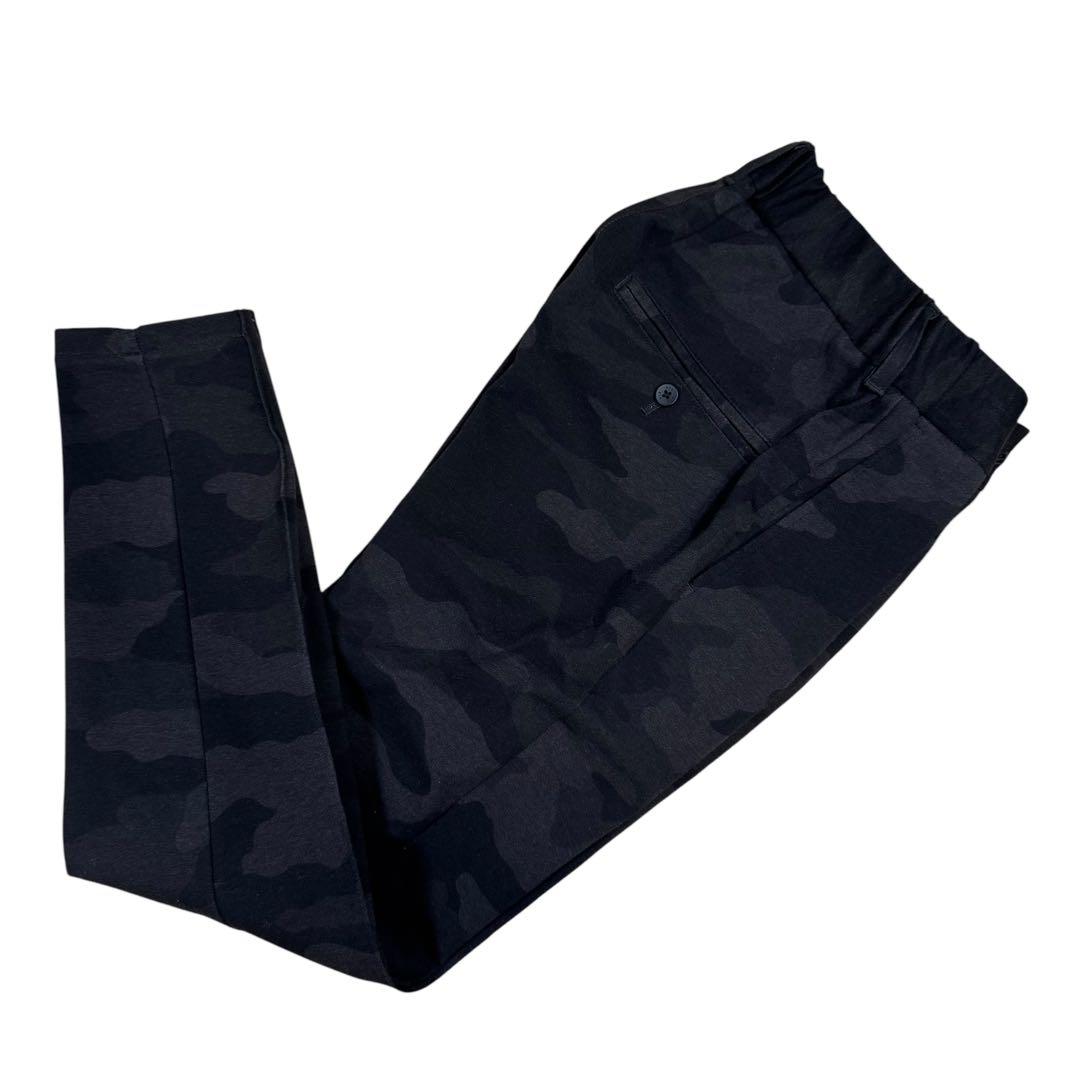 【新品】wjkダブルジェイケイ/ピンタックイージースラックス/ブラックカモS