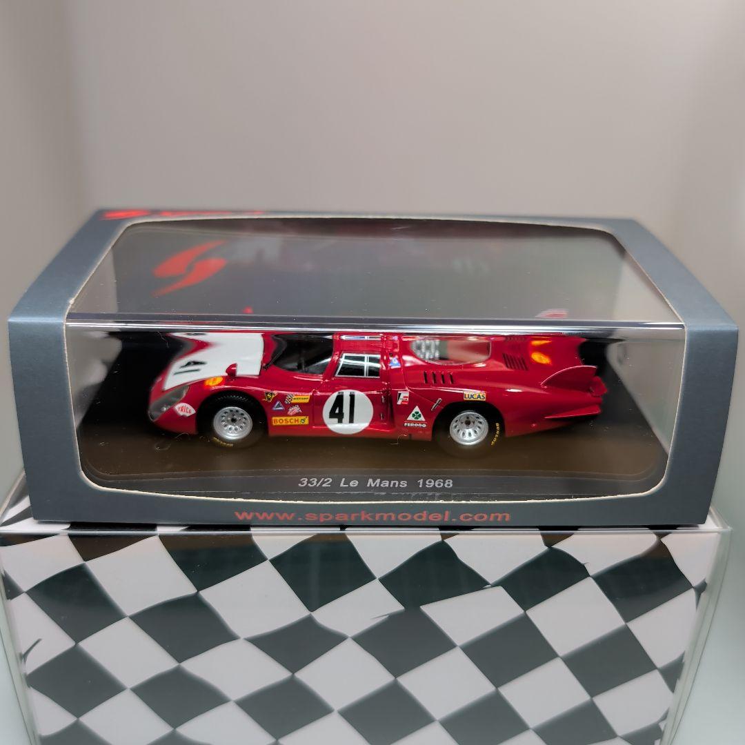 【未開封美品】1/43 スパーク アルファロメオ 33/2 LM 1968