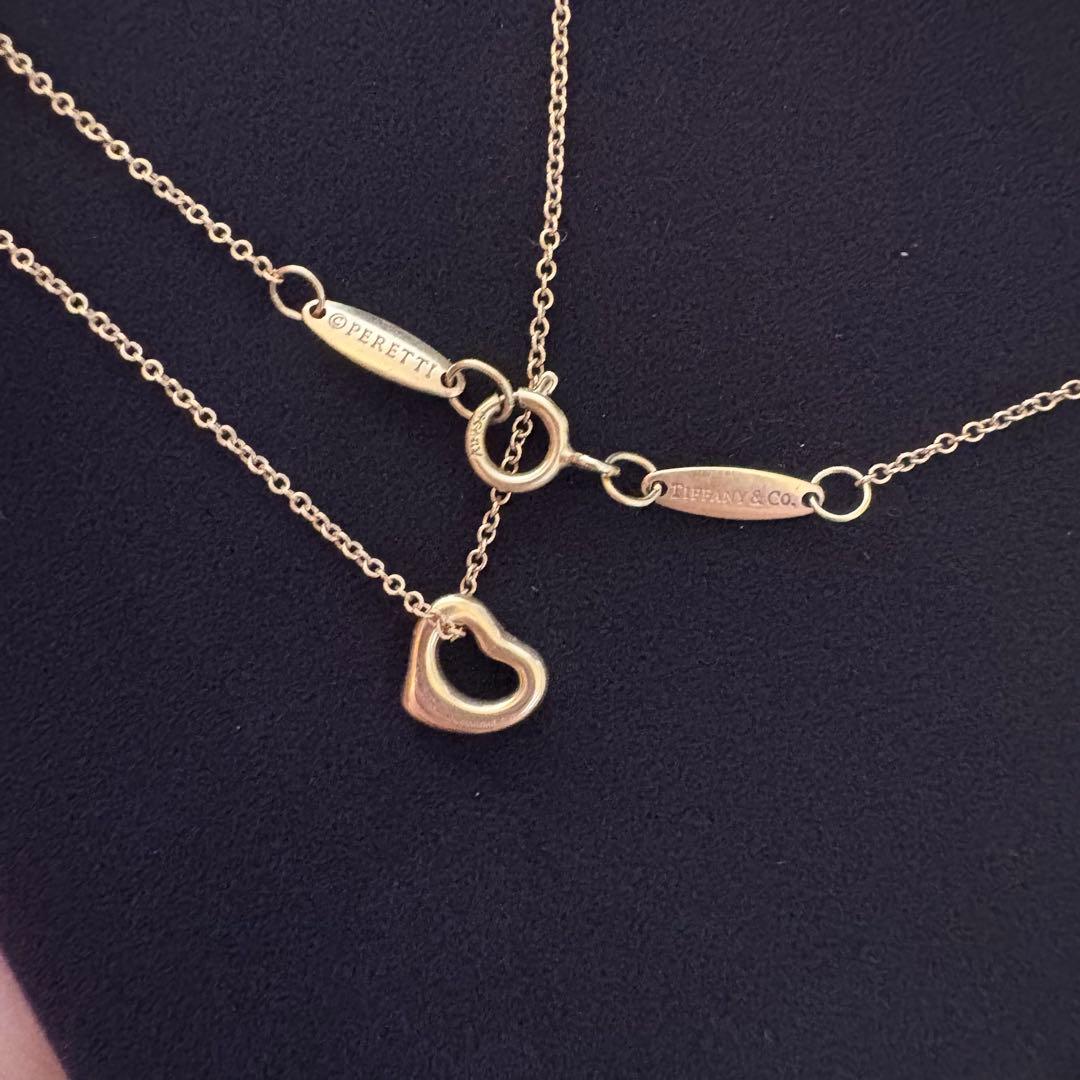 Tiffany＆co オープンハートペンダント ピンクゴールド