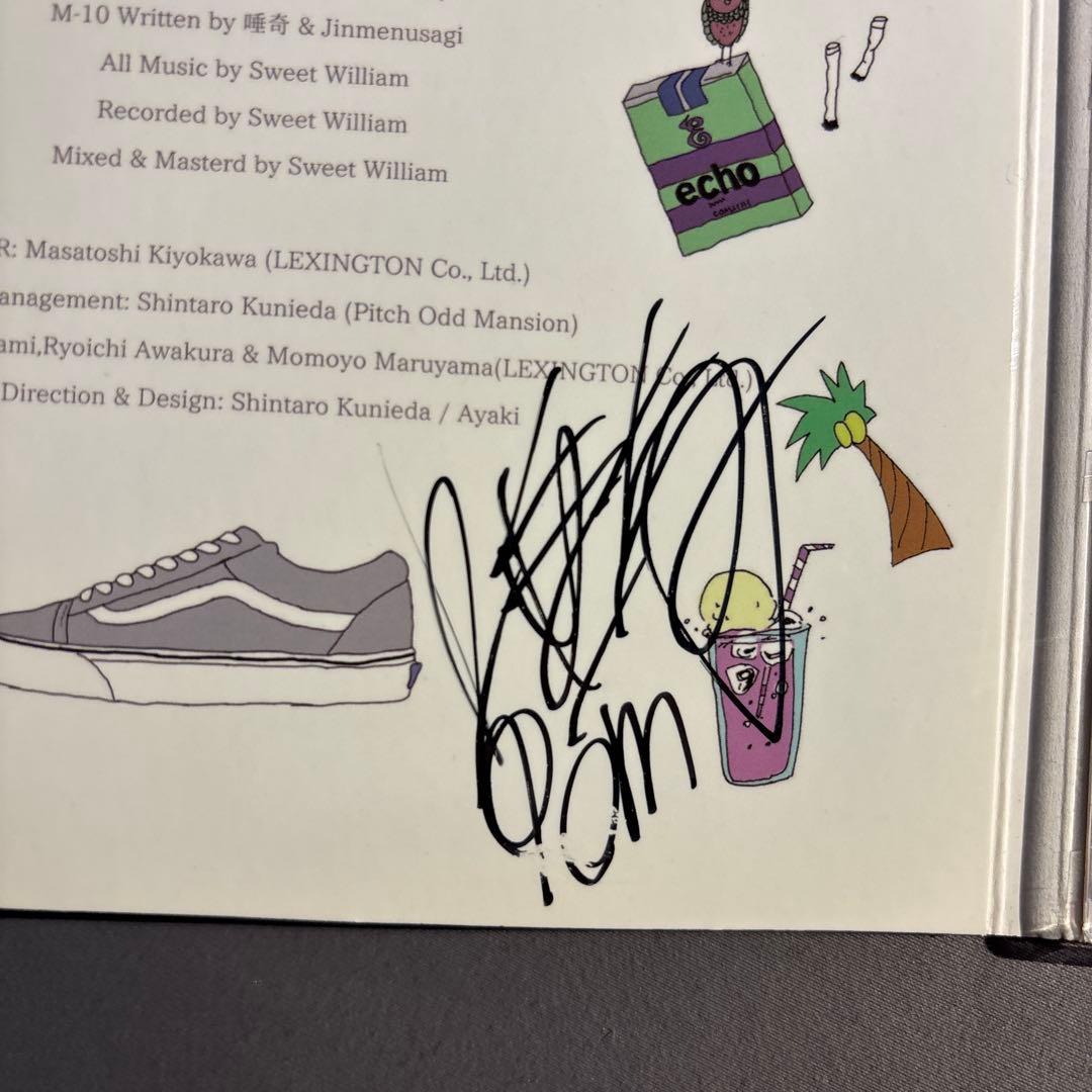 【美品】サイン入り 唾奇×SweetWilliam jasmine CD