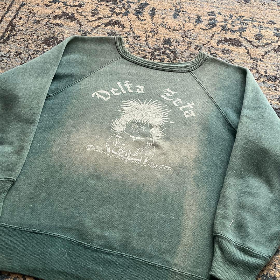 60s スウェット モンスタープリント ガゼット フェード 検 50s 40s