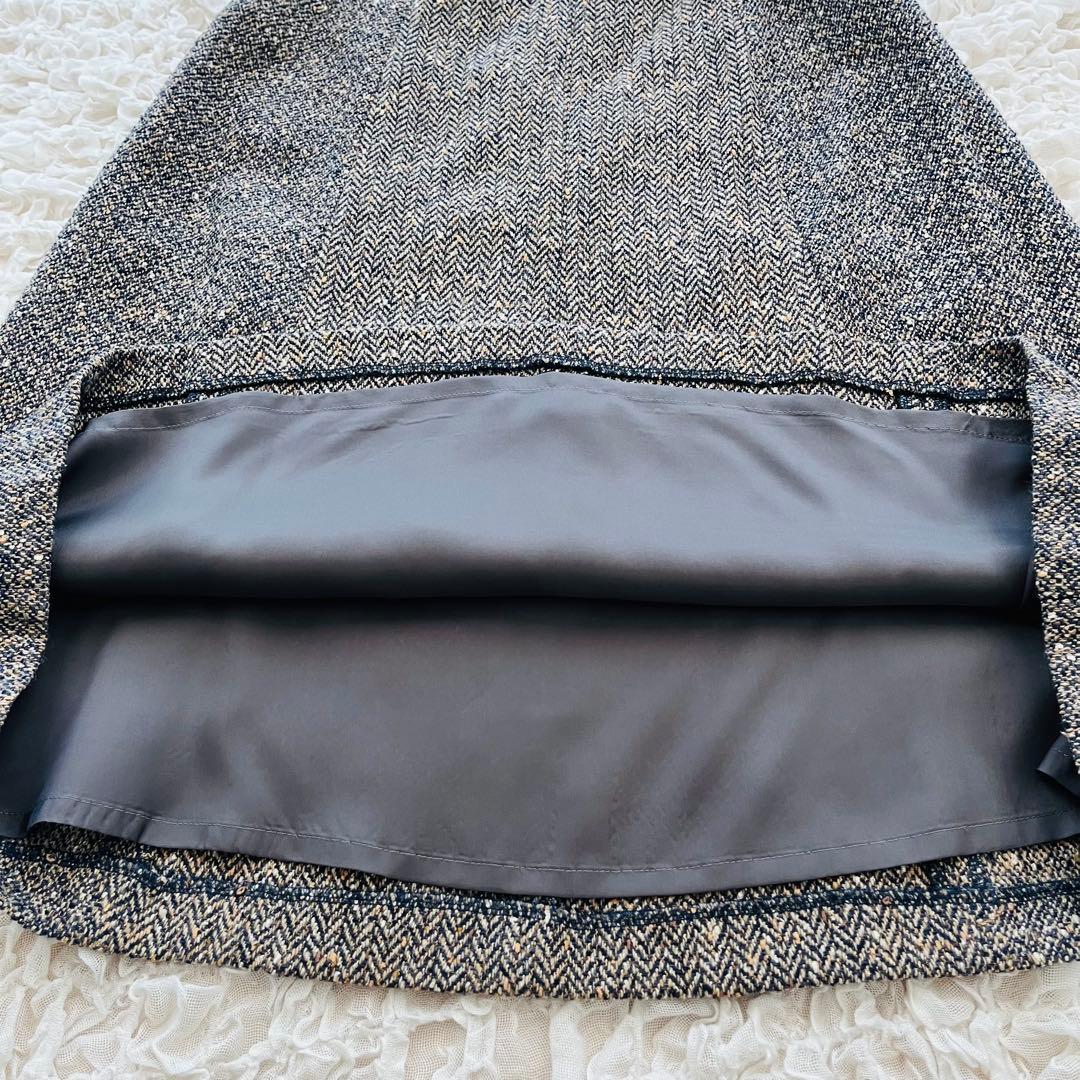 【Miyu】タグ付 SCAPA スカートスーツ セットアップ ツイード