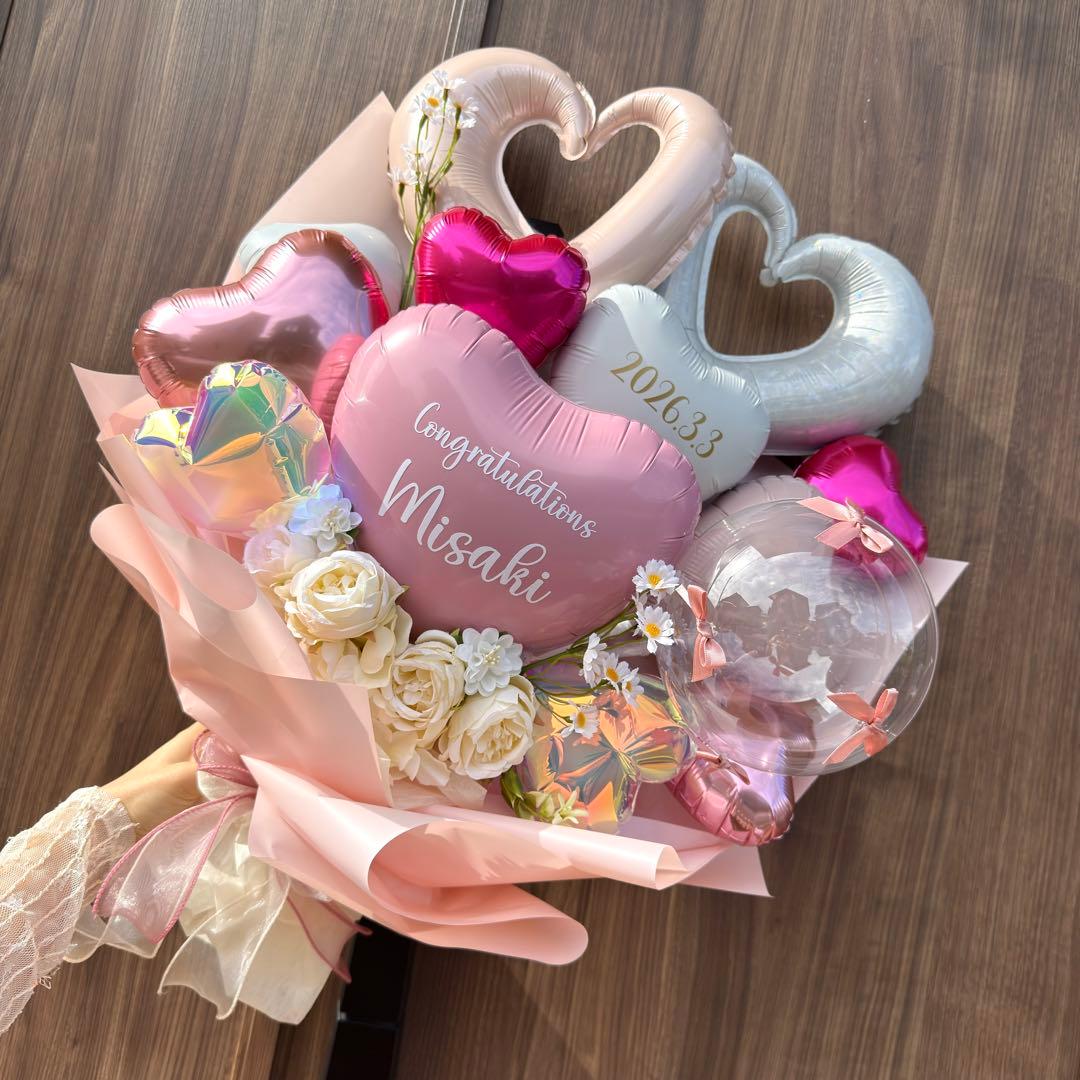 専用♡卒業式❤︎バルーンブーケ花束｜風船 ギフト お祝い 誕生日 推し活 ピンク
