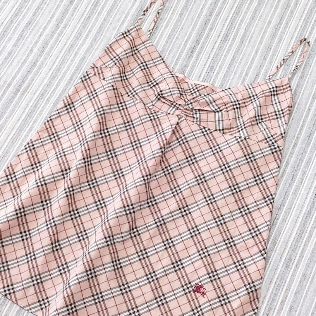 ★極美品★バーバリーブルーレーベル＊チェック柄＊キャミソール＊38