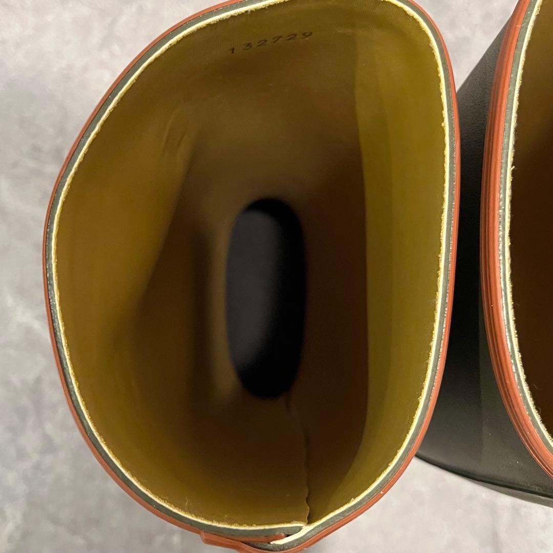 【極美品】AIGLE エーグル カーキ ロングブーツ レインブーツ バックル付き