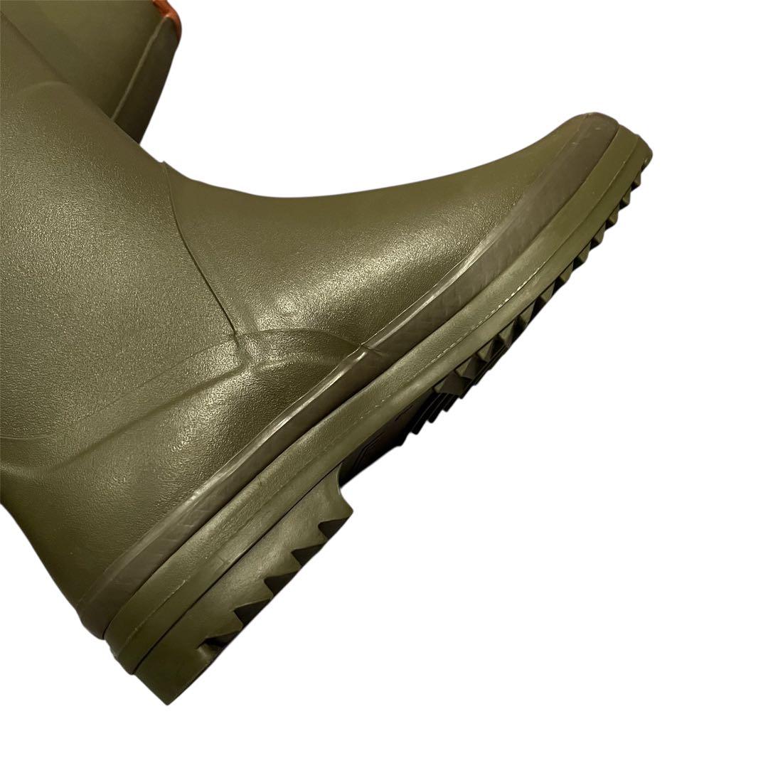 【極美品】AIGLE エーグル カーキ ロングブーツ レインブーツ バックル付き