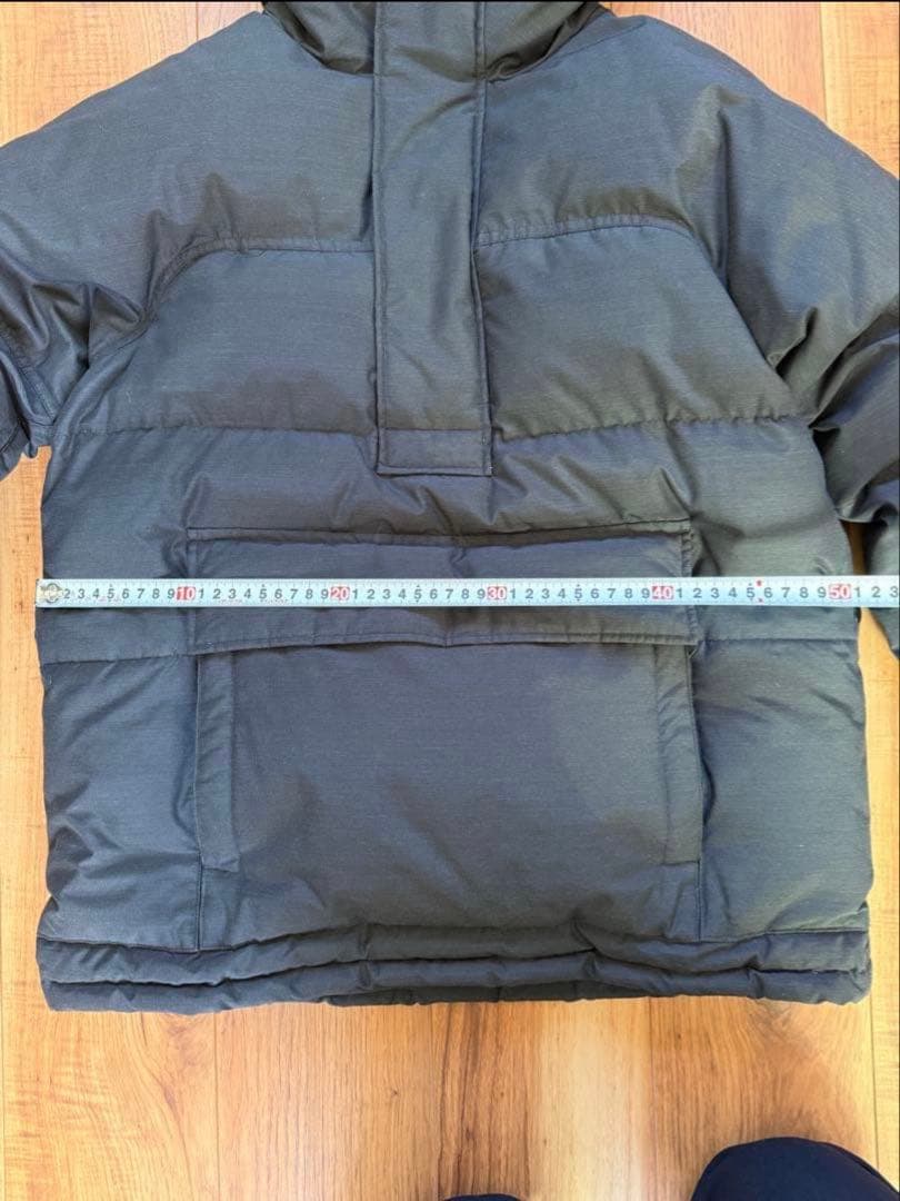 スノーピーク　アノラック　ダウンジャケット　フード　ブラック　キャンプ