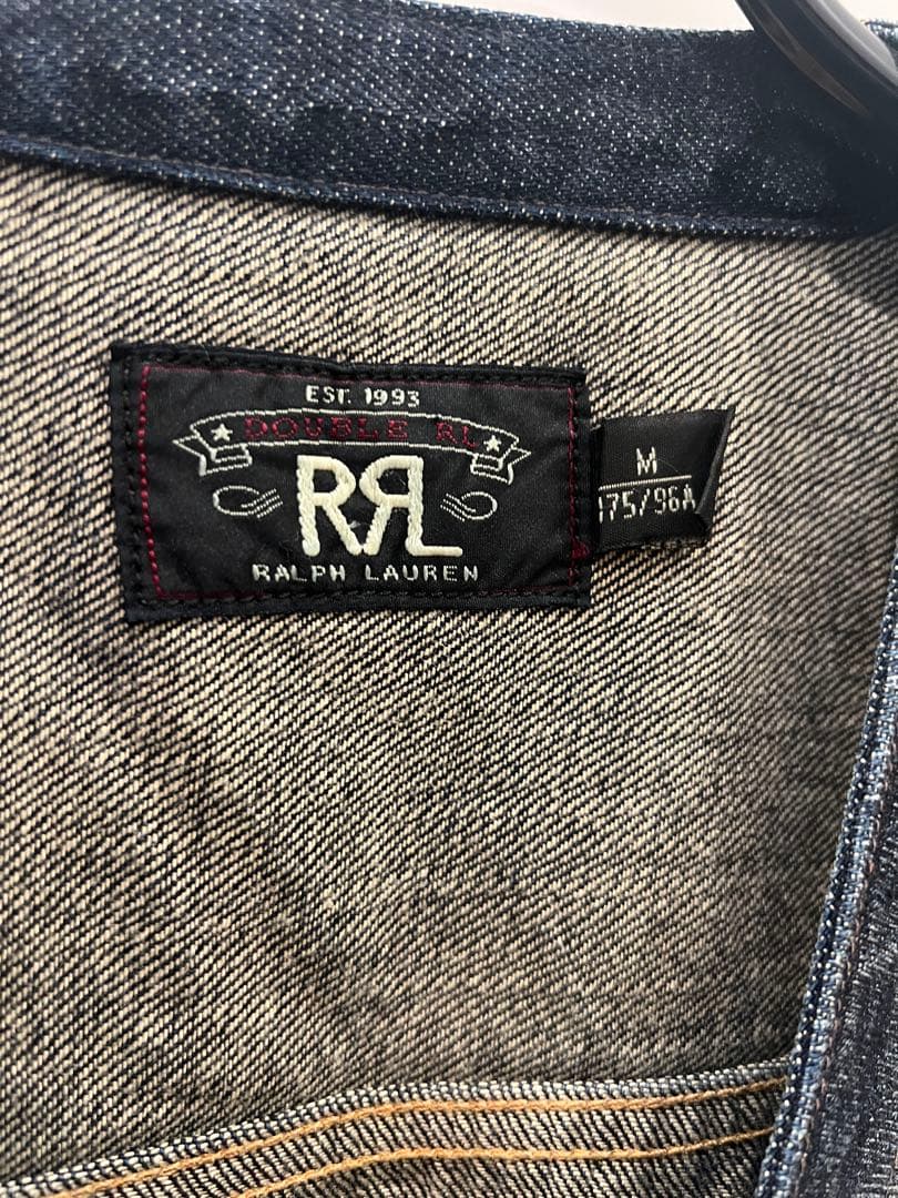 【スペシャル／希少サイズM】RRL／VEST／デニム／ベスト／ラルフローレン