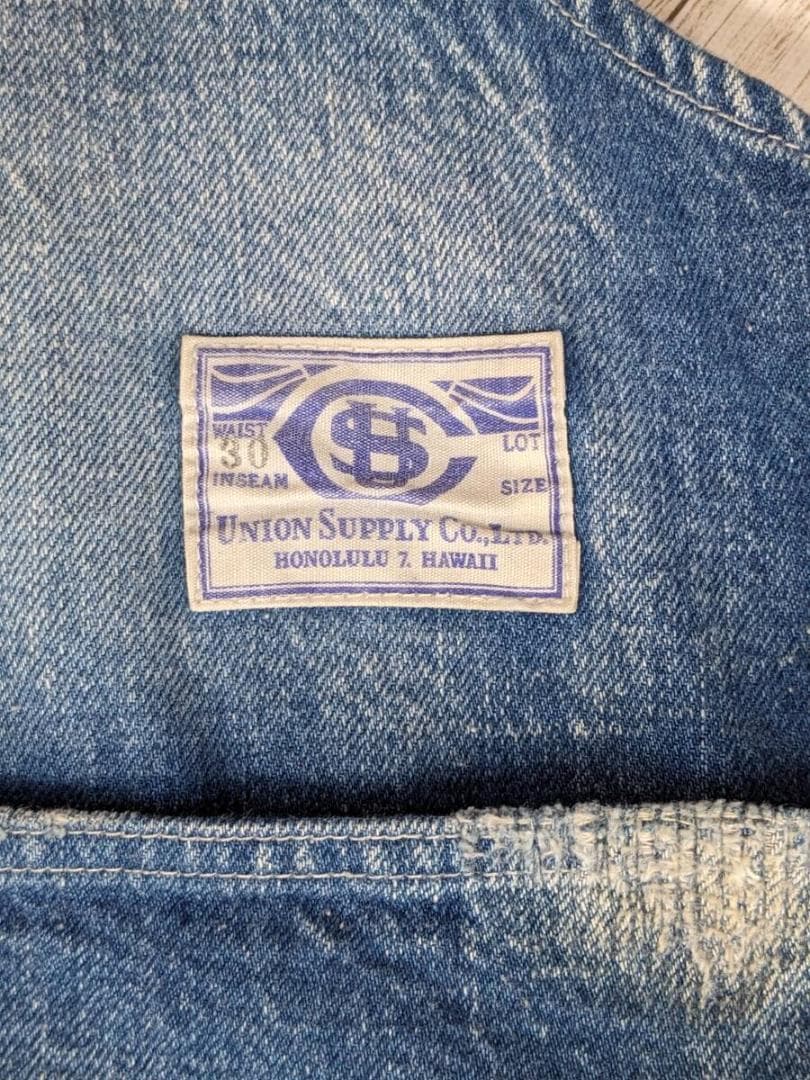 ユニオンサプライ/リペア・ヴィンテージ加工/再構築デニムオーバーオール