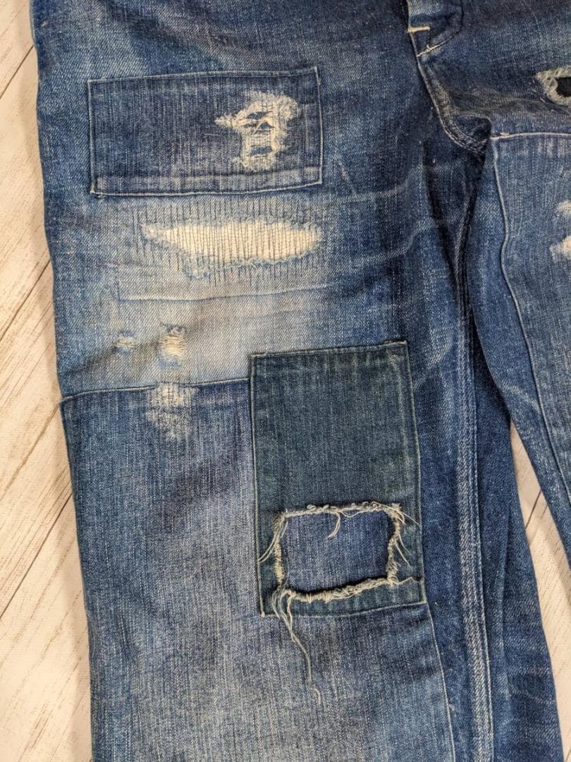 ユニオンサプライ/リペア・ヴィンテージ加工/再構築デニムオーバーオール