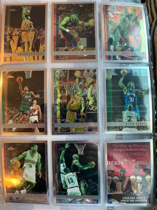 NBAカード1997 topps chrome set kobe bryant