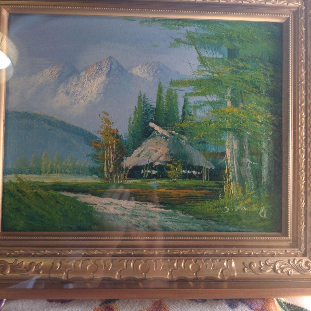 油絵　作者不明